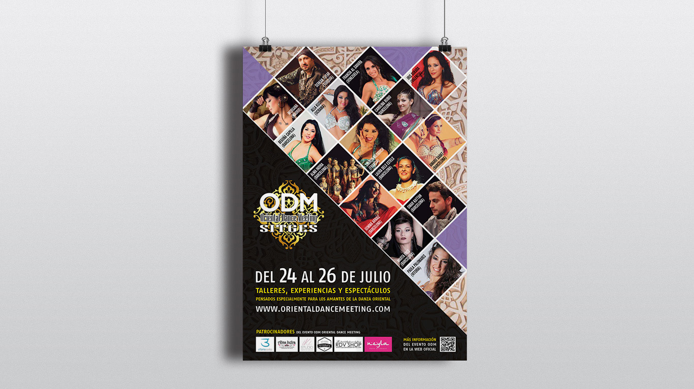 ODM Oriental Dance Meeting Sitges 2015 Poster